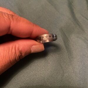 Silver Ring with Star Design